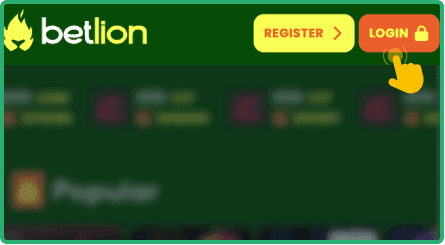 Locate the login button