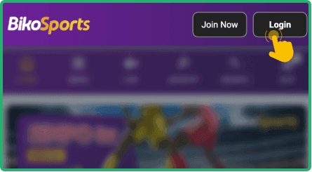 Find the login section Find the login section