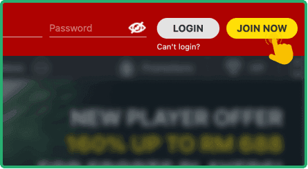 Open the app and tap the registration button