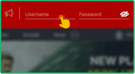 Enter your registered username and password 