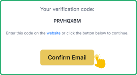 Verify your new account Verify your new account