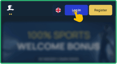 Locate the Log In button Locate the Log In button