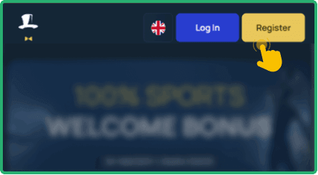 Locate the register button Locate the register button