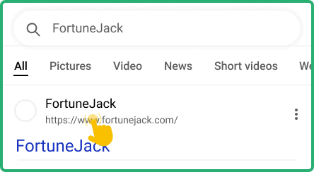 Open the FortuneJack official website Open the FortuneJack official website
