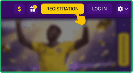 Tap the registration button Tap the registration button