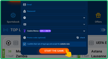 Register Your New Account