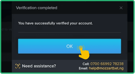 Verify your account Verify your account