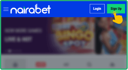 Install the app and tap Sign Up