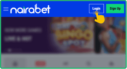 Locate the login button