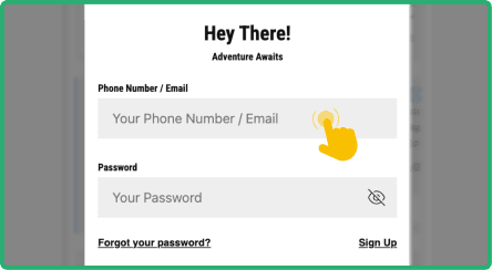 Enter your registered
