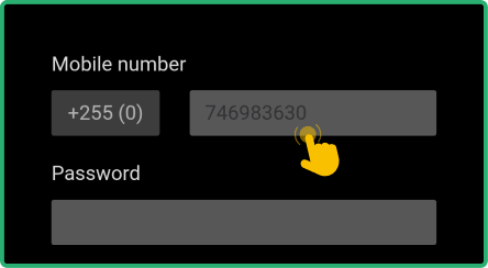 Complete the sign-up form