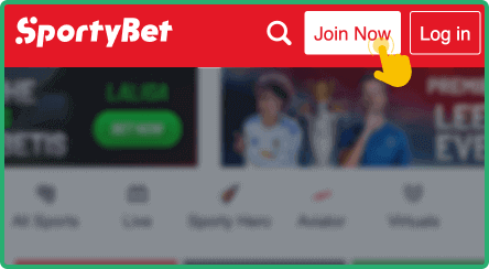 Locate the login button