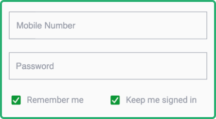 Finish the sign-in procedure
