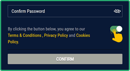 Agree to the terms and submit