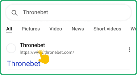 Visit the official ThroneBet TZ website