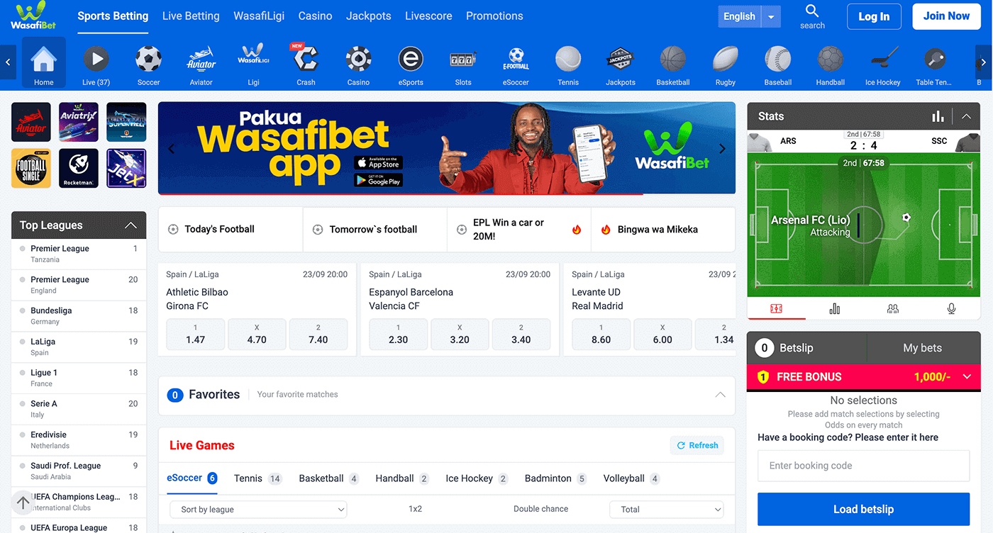 Wasafibet Login via Website Wasafibet Login via Website